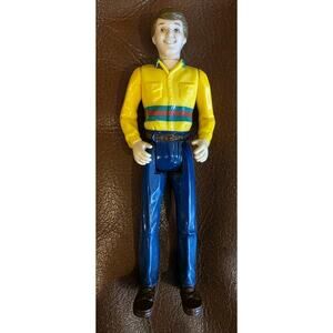 6" Playskool Dad Father Man Yellow With Green Red Stripes Shirt Doll Action Figu